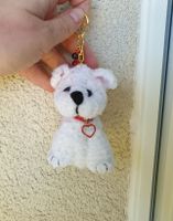 Handgestrickter Hund  Schlüsselanhänger  Geschenkidee